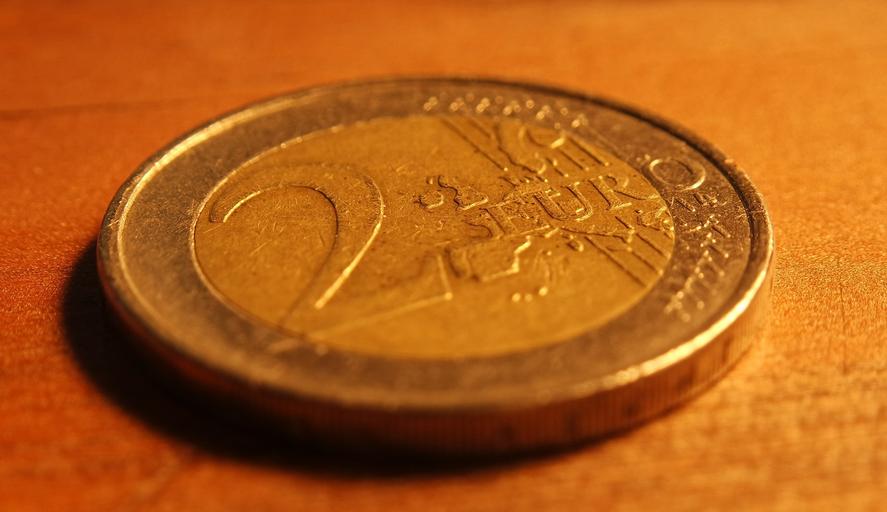 dvoueurová mince